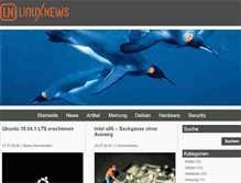 Tablet Screenshot of linuxnews.de